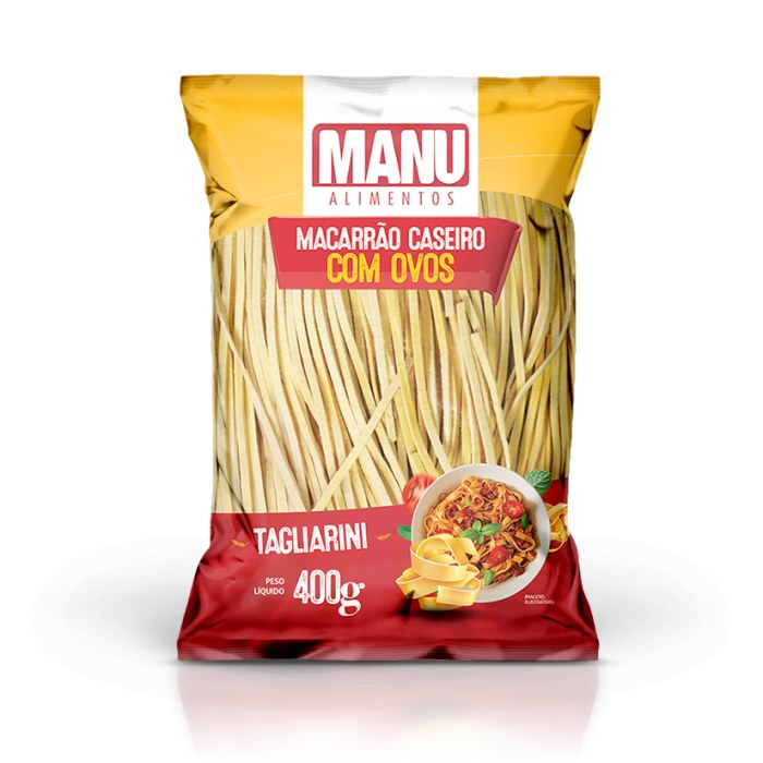 Macarrão Caseiro Manu Talharim Nº 2 com Ovos 400g